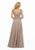 MGNY By Mori Lee - Beaded Lace V-neck A-line Chiffon Evening Dress 72021SC CCSALE