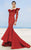 MNM Couture - 2345 Ruffle Off-Shoulder Laser Cut Mermaid Gown Special Occasion Dress