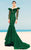 MNM Couture - 2345 Ruffle Off-Shoulder Laser Cut Mermaid Gown Special Occasion Dress