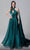 MNM COUTURE 2721 - Halter Chiffon Evening Gown Evening Dresses 4 / Green