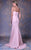 MNM COUTURE - G0982 Strapless V Neck Wrap Skirt Sheath Gown Special Occasion Dress