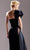 MNM COUTURE G1531 - One-Shoulder Sleeve Side Cut-Out Embellished Prom Dress Special Occasion Dress