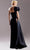 MNM COUTURE G1531 - One-Shoulder Sleeve Side Cut-Out Embellished Prom Dress Special Occasion Dress