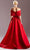 MNM COUTURE G1533 - Draping Detailed Off-Shoulder  Prom Gown Prom Dress