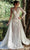 MNM Couture K3919 - Jeweled Overskirt Evening Gown Special Occasion Dress 0 / Off White