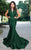 MNM Couture - L0001 Ruched V-Neck Mermaid Dress Special Occasion Dress