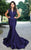 MNM Couture - L0001 Ruched V-Neck Mermaid Dress Special Occasion Dress