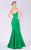 MNM COUTURE - M0002 Strapless Folded Sweetheart Crepe Mermaid Dress Special Occasion Dress