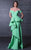 MNM COUTURE N0104A Off-Shoulder Ruffled Peplum Gown  - 1 pc Salmon In Size 6 Available CCSALE 6 / Salmon