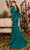 MNM COUTURE N0495 - Crepe Formal Puffy Sleeve Gown Prom Dresses