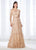 Mon Cheri - Quarter-Length Sleeve A-line Gown 118682 CCSALE 16 / Champagne