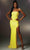 Mori Lee 48037 - Cutout Back Beaded Prom Gown Evening Dresses 00 / Yellow