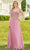 Mori Lee 72517 - Flutter Illusion Sleeve A-Line Long Dress Mother of the Bride Dresses 00 / Rose