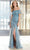 Mori Lee 72606 - Beaded Off-Shoulder Evening Gown Prom Dresses 00 / Slate