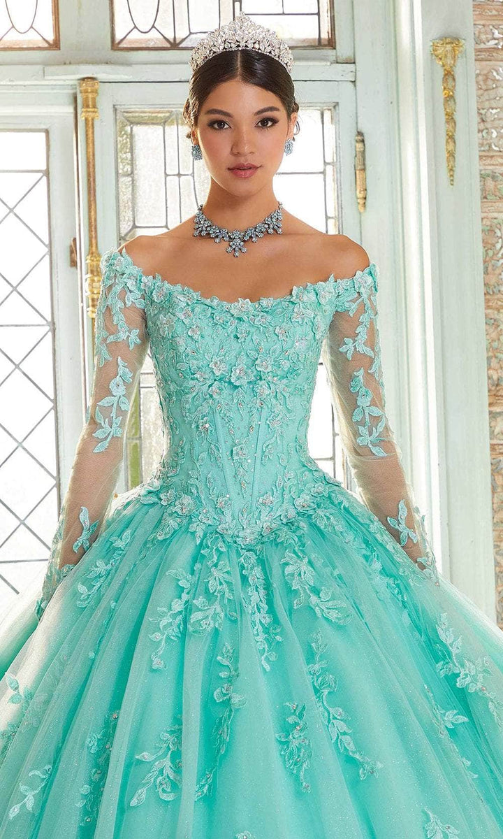 Mori Lee 89339 - Embroidered Tulle Quinceanera Ballgown – Couture Candy