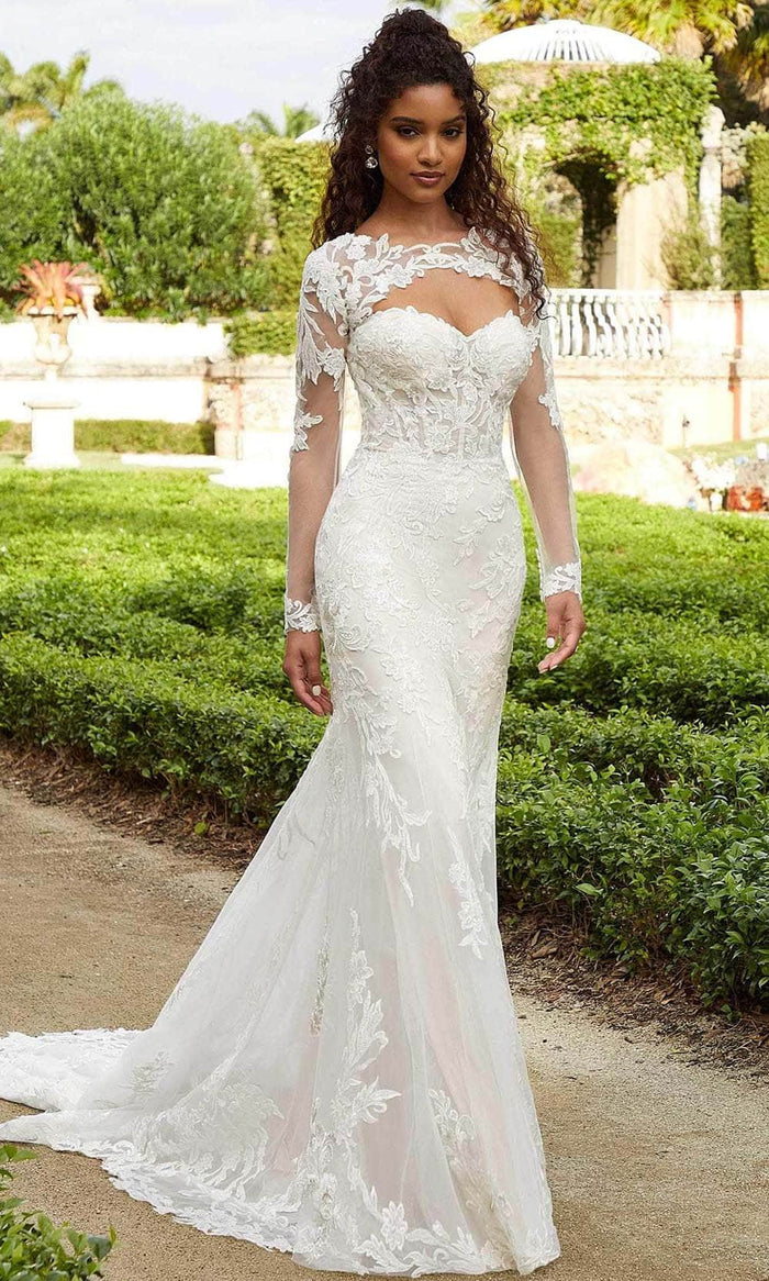 Mori Lee Bridal 2465 - Strapless Bridal Gown With Sheer Jacket ...