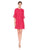 Nanette Nanette Lepore - ND8S10S99 Bell Sleeve Lace Shift Dress Special Occasion Dress 0 / Raspberry Rouge