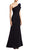 Nero By Jatin Varma - 480137 One Shoulder Two-Tone Ruffled Dress - 1 pc Black In Size 8 Available CCSALE 8 / Black