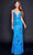 Nina Canacci 2368 - Floral Embellished Prom Dress Special Occasion Dress 0 / Turquoise