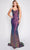 Nina Canacci 3223 - Embellished Cowl Neck Prom Dress Special Occasion Dress 0 / Navy Rose