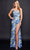 Nina Canacci 3225 - Floral Sequined Prom Dress Special Occasion Dress 2 / Blue Multi