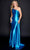 Nina Canacci 6582 - Asymmetrical One-Sleeve Prom Gown Special Occasion Dress 0 / Peacock