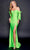 Nina Canacci 7504 - Off-Shoulder Ruched Detail Prom Dress Special Occasion Dress 2 / Neon Green