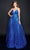 Nina Canacci - 9138 Spaghetti Strap A-Line Gown Special Occasion Dress 0 / Royal