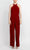 Nina Leonard L9703B - Cross Halter Jumpsuit Formal Pantsuits L / Nina Red