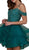 Nox Anabel Beaded Tiered A-Line Cocktail Dress T668 CCSALE XS / Green