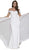 Nox Anabel - E014 Embellished Off-Shoulder Sheath Dress Special Occasion Dress XS / Off White