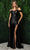 Nox Anabel E1043 - Off Shoulder Pleated Evening Gown Evening Dresses 00 / Black