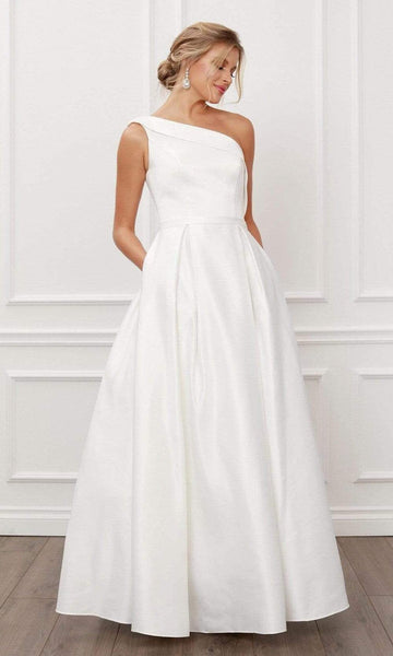 Nox Anabel - E469 One Shoulder A-Line Evening Dress