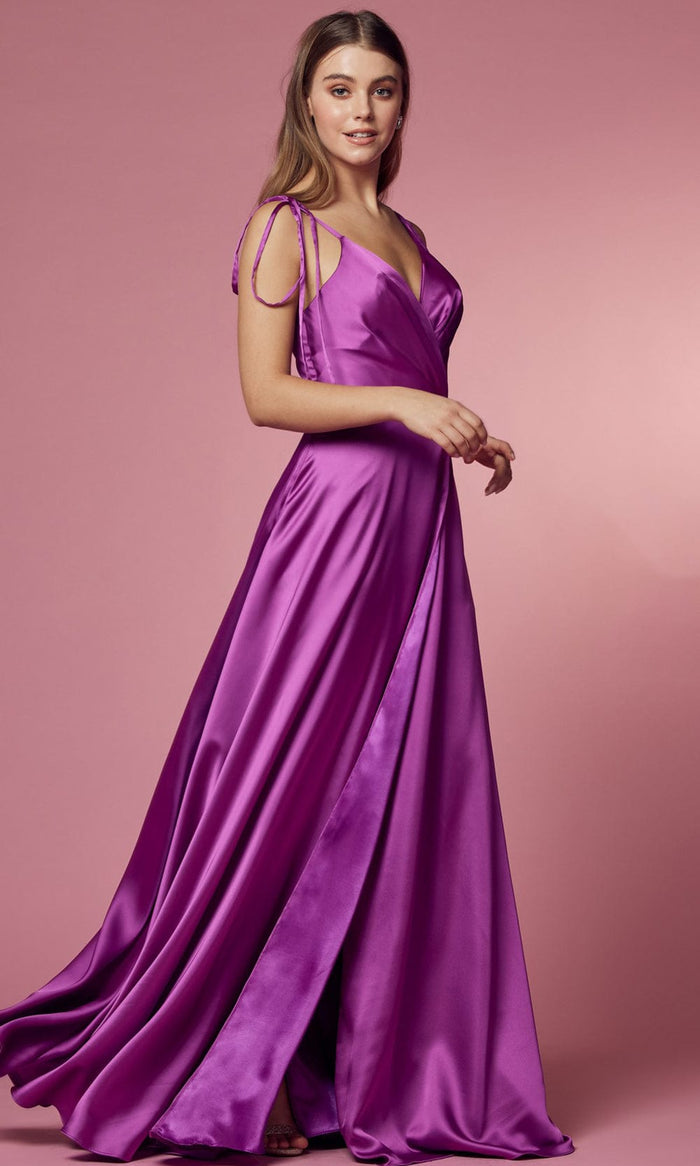 Nox Anabel R1029 - Tie Strap A-Line Prom Dress Prom Dresses