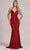 Nox Anabel R1071 - V-Neck Fully Sequin Evening Dress Evening Dresses 00 / Red