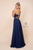 Nox Anabel - R416 Lace-up Open Back Beaded Waist A-Line Prom Dress Prom Dresses