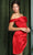 Nox Anabel R764 - Off-Shoulder Cocktail Dress Cocktail Dresses 00 / Red