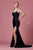 Nox Anabel - T481 Spaghetti Strap Scoop Neck High Slit Chiffon Gown Evening Dresses