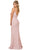 Nox Anabel - Wide Scoop Fitted Sheath Evening Dress C307 - 1 pc Rose In Size 4 Available CCSALE 4 / Rose