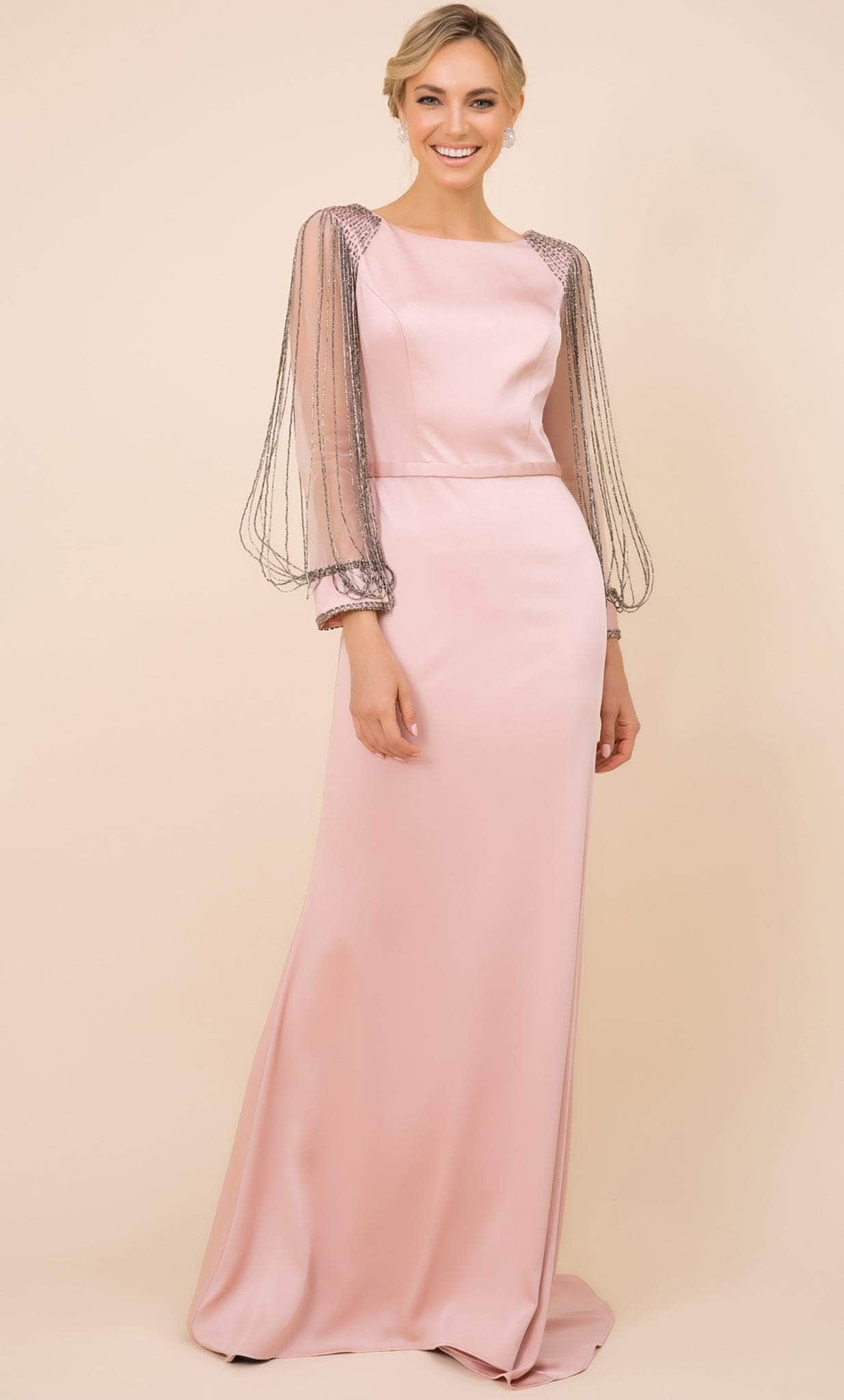 Couture Evening Modest Formal - Y410 Candy Fringed Anabel – Nox Gown