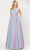 Poly USA 8436 - Sleeveless A-Line Glitter Dress Special Occasion Dress XS / Lavender