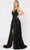 Poly USA 8606 - Sleeveless Plunging V-Neck Long Gown Prom Dresses