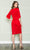 Poly USA 8772 - Quarter Sleeves Jersey Knee-Length Dress Semi Formal