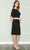 Poly USA 8772 - Quarter Sleeves Jersey Knee-Length Dress Semi Formal