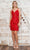 Poly USA 8926 - Sequin Sleeveless Cocktail Dress Cocktail Dresses XS / Red