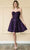 Poly USA 8974 - Sequin Sweetheart Short Dress Cocktail Dresses XS / Purple