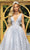 Portia and Scarlett - Cinderella Plunging Glitter Ballgown Special Occasion Dress