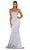 Portia and Scarlett - Dana Gown Satin Cowl Neck Gown Special Occasion Dress 0 / Silver