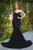 Portia and Scarlett - PS21005 Bow Accented Back Mermaid Gown Special Occasion Dress 0 / Black