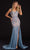 Portia and Scarlett - PS21103 Jeweled Embroidery Trumpet Gown Evening Dresses 0 / Powder Blue